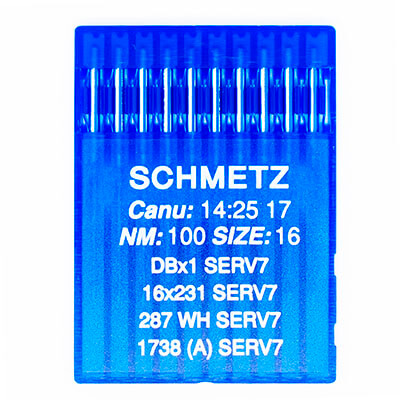 Игла Schmetz DBX1 SERV 7 (16X231 SERV 7, 287 WH SERV 7, 1738 (A) SERV 7)