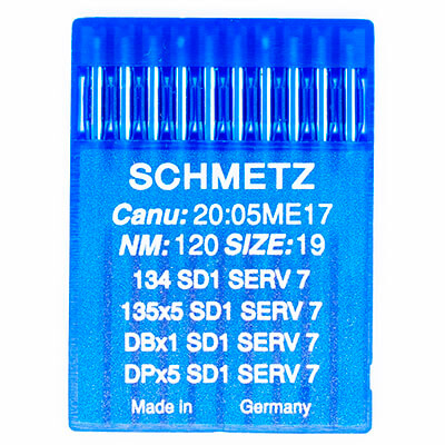 Игла Schmetz 134 SD1 SERV 7 (135X5 SD1 SERV 7, DBX1 SD1 SERV 7, DPX5 SD1 SERV 7)