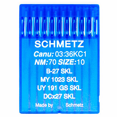 Игла Schmetz B-27 SKL (MY 1023 SKL, UY 191 GS SKL, DCX27 SKL)