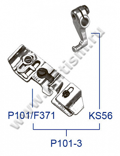 SIRUBA 737 Прижимная лапка (WITH FINGER) (P101-3)