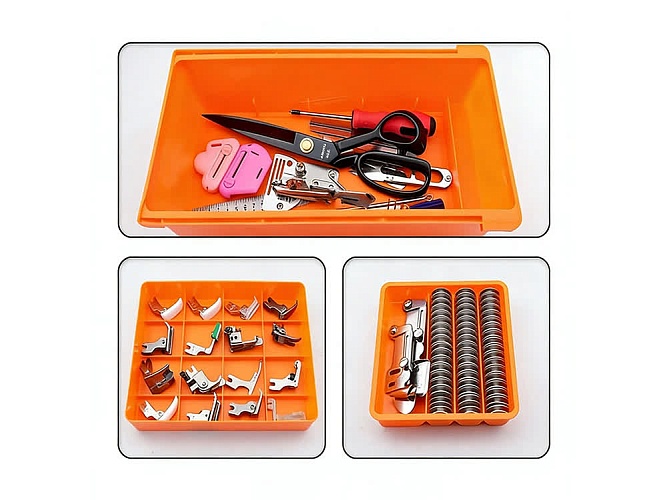 Ящик для стола швейной машины многосекционный Sewparts SP-OB1 (оранжевый)